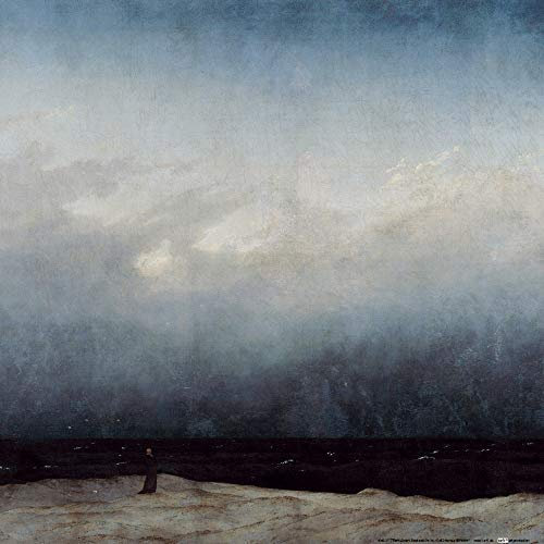 1art1 Caspar David Friedrich Poster Der Mönch Am Meer, 1808–1810 Kunstdruck Bild 40x40 cm