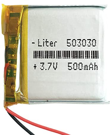 Batterie 503030 LiPo 3.7V 500mAh 1.85Wh 1S 5C Liter Energy Battery pour l'électronique Rechargeable Téléphone Portable Smartwatch GPS - Ne Convient Pas à la Radiocommande 32x30x5mm (500mAh|503030)