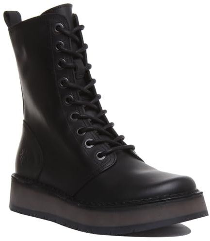 Fly London Women's RAMI043FLY Mid Calf Boot, Black, 5 UK