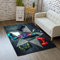 3D Modern Gamer Graffiti Game Console Pattern Kids Boys Carpet Bedroom Decorative Nursery Living Room Mats Crawling Mat Flannel Rugs Orange Gray Black Washable Non-slip (Multi A,40x60 cm)