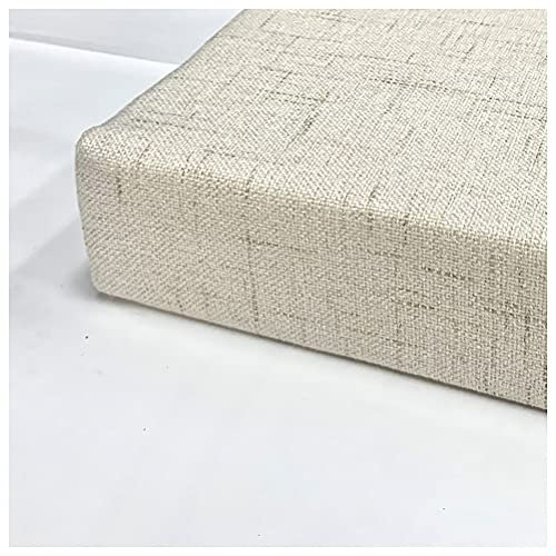Bankauflage Sitzkomfort auf höchstem Niveau,hochwertiges Polsterkissen für Gartenmöbel Sitzpolster & als Gartenbank-Auflage Pflegeleicht Kissen Bank Auflage Sitzpolster 8cm-Beige weiß 60x35x8cm(23x