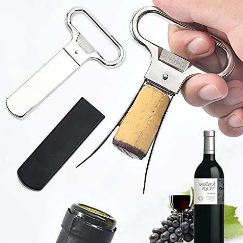Tyenaza Déboucheur Tire-bouchon, Ouvre Bouteille Vin Lame, Tire Bouchon Bilame, Déboucher Bouteille Décapsuleur pour Bouteille de Vin, Bière, Soda - Accessoire de Cuisine