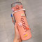 MLLM Gourde Bureau extérieur,avec Une Ventouse à Haute Pigmentation;gobelet à Eau Portable imprimé étudiant - Rose B, Isotherme INOX Double Thermos