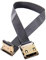 NFHK CYFPV Câble plat HDMI mâle vers femelle coudé à 90 degrés pour photographie aérienne HDTV Multicopter