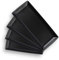 Gomakren Serving Platter Serving Dishes, 14 Inch Porcelain Serving Trays for Party, Large Serving Platters and Trays, Rectangular Sushi Plates for Entertaining Thanksgiving, Set of 4, Black