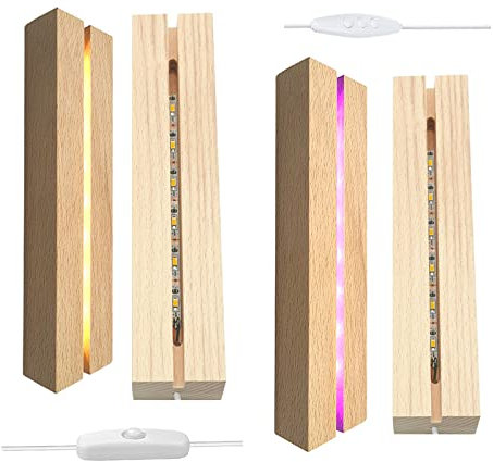 CDIYTOOL LED Light Base, Multicolor Round Show Stand Display Concave Base Light Base for 3D Crystal Glass Art with Sensitive Touch Switch [Energy Class A+] (Concave Base)