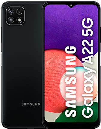 Samsun Galaxy A22 5G Cellulari 128GB 6.6 Zoll (16.8 cm) Dual-SIM Android 11 Grigio (Ricondizionato)