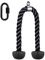 Kipika Trizeps Seil Trizeps Tau, Trizeps Seilzug Kabelzug Kabel Maschine Anhänge Pulley System Gym Pull Down Seil, Trizepsseil Lang 92 cm, Schwarz 1 Stück