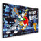 Kunstgestalten24 Leinwandbild Comic Dagobert Duck Motivations Bild All Hustle Pop Art Wandbild Kunstdruck Raum Deko