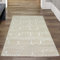 Teppich-Traum Schlichter Flur Designerteppich dezent Gemustert modernes orientalisches Design Creme Größe 80x150 cm