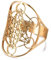 UNIFT Metatron's Cube Ring für Männer Frauen Edelstahl Mysteriöse Heilige Geometrie Erzengel Magie Hexagramm Ring Yoga Spirituelle Symbole Talisman-Schmuck (Gold)