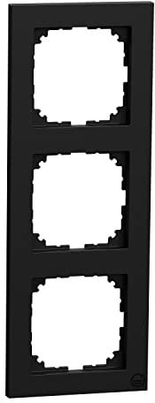 Schneider Electric Merten M-Pure-Rahmen, 3-fach, IP20, IK03, schwarz matt, Artikelnummer MEG4030-3603
