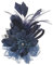 Surakey Blume Fascinator Feder Brosche für Frauen Mädchen,Mode Vintage Corsage Brosche Braut Hochzeit Cocktai Party Weihnachten Kleid Up Corsage Haarspange Hut Zubehör für Hochzeit Bankett Party