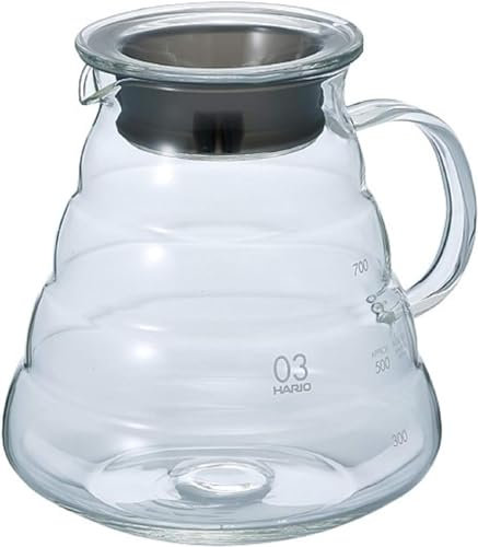 Hario V60 Kaffeeservice aus Glas, 800 ml, transparent