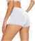 DDOBB Radlerhose Damen Kurz Shorts Unter Kleid High Waist Sportshorts Bauchweg Unterhosen Hotpants Blickdichte Sporthose Boxershorts Gym Leggings(Weiß, L-XL)