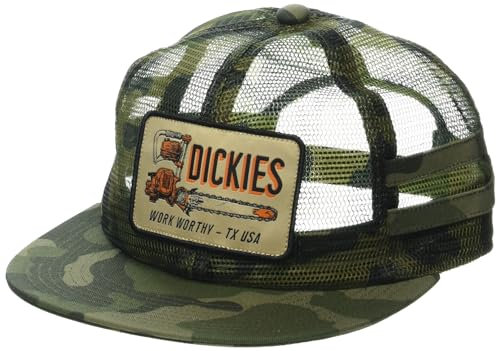 Dickies Herren Arbeitswürdige Trucker-Mütze aus Netzstoff Hut, Grün, Einheitsgröße