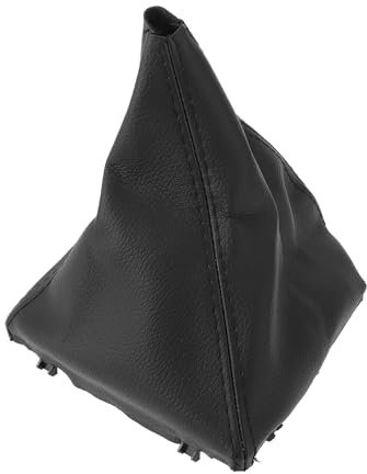 Hihaha Getriebeschalthebelmanschette für BMW F30 F31 2012-2018 Schaltknauf Ct Schalthebelabdeckung Staubschutz Leder 1 Stück Schwarz