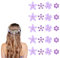 TELAIN 20 Stück Mini Blumen Haarklammern mit Strass | Kleine Haarspangen Lila Blüten Haarclips | Hochzeit Haarnadeln & Braut Haarschmuck für Mädchen und Frauen