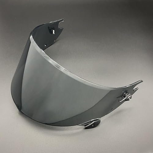 YuWuZhu Helmvisier, Helmschild for Shark Race R PRO GP UV-Schutz Winddichter Vollgesichtsersatz-Moto-Helmvisierschild(Black)
