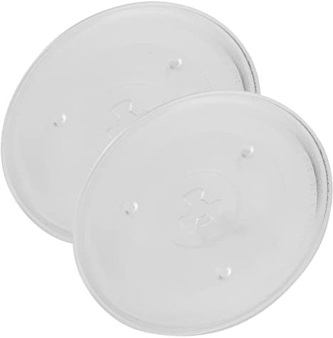 MAGICLULU 2piezas Plato Giratorio Para Microondas Vidrio Resistente Para Hornos Microondas