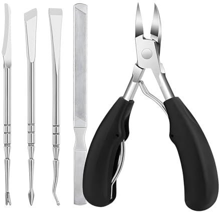 Gorvalin Pediküre Set für Eingewachsene Zehennägel – Professionelles Nagelzangen-Set mit Scharfer Klinge zur Zehennagelkorrektur und Hornhautentfernung