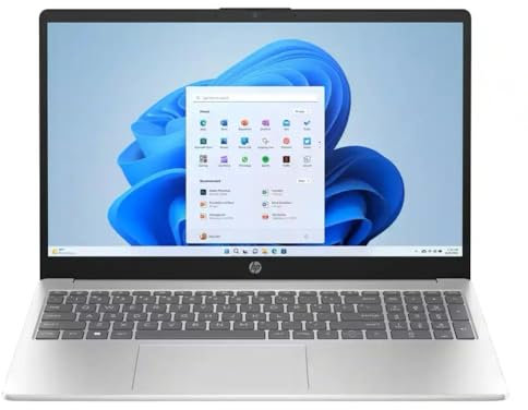 HP 15.6 HD Touchscreen Laptop, 10-Core Intel Core i5-1235U, 32GB RAM, 1TB SSD, KeyPad, WebCam, HDMI, USB-C, Win 11 Pro, PDG HDMI Cable, US Version KB, Natural Silver