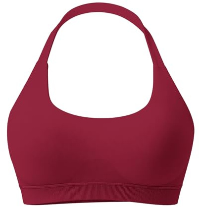 JN JANPRINT Workout Sports Bras for Women Halter Neck Running Bra Padded Open Back Seamless Bralette Gym Bra Yoga Crop Top