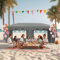 Aufun Pavillon Faltbar 3x6m, Faltpavillon Wasserdicht Sonnenschutz Stabil mit 6 Seitenteilen & Dach aus Oxford, Partyzelt Pop Up Camping Pavillon Gartenzelt für Party, Festival, Hochzeit, Grau