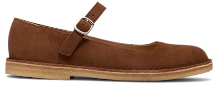 Clarks Damen - Ballerina Desert Jane in braun Rauleder