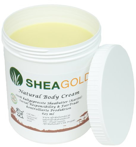 Sheabutter Original unraffiniert & kaltgepresst 500g – Naturreine Kosmetik Körperbutter, vegan, parfümfrei, feuchtigkeitsspendend, rückfettend, alle Hauttypen