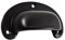 Cast Iron Cabinet/Drawer Cup Pull Handle - 100mm - Supplied with Fixings