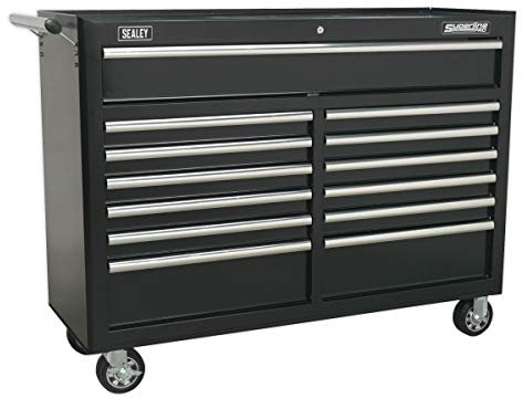 Sealey Ap5213Tb Rollcab 13 Drawer With Ball Bearing Runners - Black