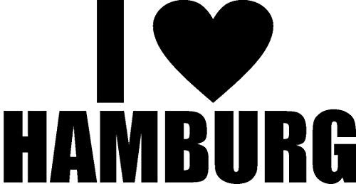 Plott Aufkleber I Love Hamburg Herz Heart Sticker Tuning Autoaufkleber Fun