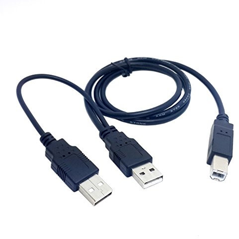USB 2.0 macho a estándar B macho, 80 cm, cable de impresora, cable de escáner y disco duro externo CableCC