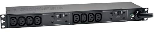 Tripp Lite Basic PDU, 10 Outlets (C13), 230V, IEC309 32A Blue, 12 ft. Cord, 1U Rack-Mount Power (PDUH32HV)