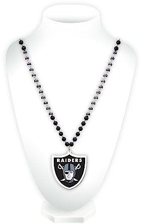 NFL Perlen mit Medaillon, Oakland Raiders