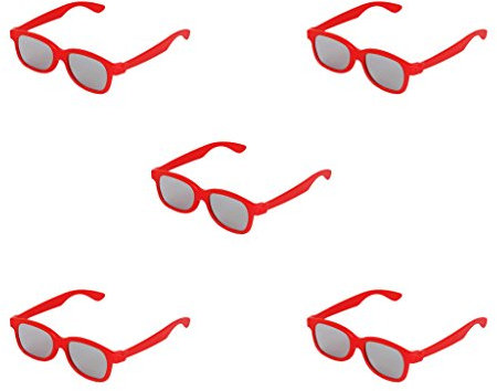 5 x Gafas 3D Con Lente Polarizada Circular Para Niños