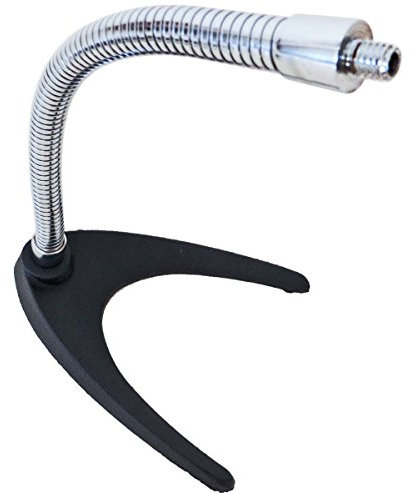 keepdrum MS60 Tischstativ Mikrofonstaender Schwanenhals Chrom Mikrofonstativ