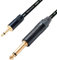 Mono Mini Jack to Mono Jack Lead. 3.5mm Mini jack to 6mm Jack Cable. Guitar. (2m, Black)
