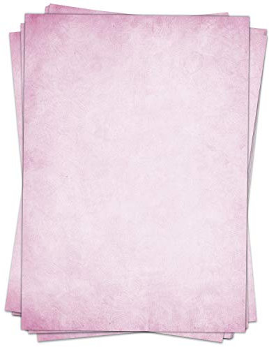 50 Blatt Briefpapier (A4) | Vintage Retro rosa | Motivpapier | edles Design Papier | beidseitig bedruckt | Bastelpapier | 90 g/m²