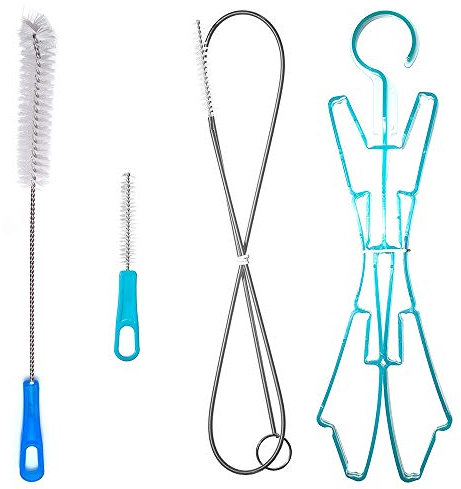 Kit de Nettoyage 4 en 1 pour Poche à Eau, Brosse de Nettoyage pour Poche à Eau, Sac à Dos d'hydratation, kit de Nettoyage