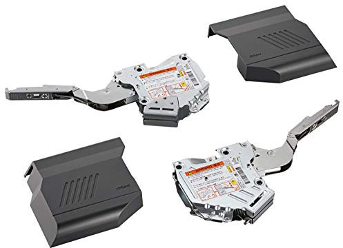 Gedotec Blum Aventos HK-S - Morsetto per persiane monoblocco, capacità 20 K2E00.02 LF 960-2215, 1 kit completo Cerniera a lembo da cucina con fissaggi anteriori