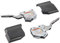 Gedotec Klappenhalter Blum Klappenbeschlag Aventos HK-S dunkel-grau für einteilige Klappen | Kraftspeicher 20K2E00.02 | LF 960-2215 | 1 Komplett-Set - Klappenscharnier Küche mit Front-Befestigungen