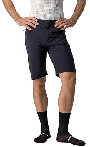 CASTELLI 4520027 Unlimited Baggy Short Men's Shorts Schwarz-Weiss XXL