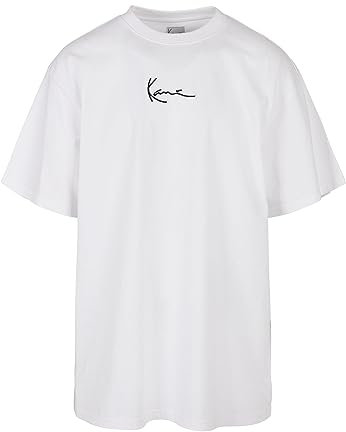 Karl Kani Herren KKMQ12002 SMALL Signature Tee WHT White, M