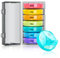 Pill Box 7 day 3 times a day, Weekly Pill Box Case with Rainbow Compartment,Travel Pill Box Portable for Medicines,Supplements,Vitamins