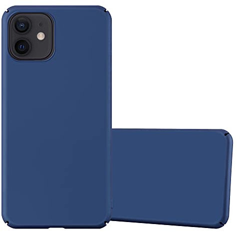 Cadorabo Hülle kompatibel mit Apple iPhone 12/12 PRO Schutzhülle TPU Silikon Case Metallic Design Anti Rutsch Slim Kratzfest Hardcase mit Rundumschutz Case Hülle für iPhone 12/12 PRO in Blau