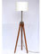 Nautical Replica Hub Lamps and Light Tripod Floor Lamp | Antique Designed Decorative Wooden Base(Without Shade)