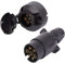 AGRISHOP 12V 7 Poli Spina Presa di Corrente per Rimorchio Connettore Maschio Femmina Adattatore per RV Caravan Trattore Camion Van Bordo
