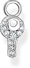 THOMAS SABO Damen Ohrring Anhänger Schlüssel 925er Sterlingsilber mit Zirkonia, EP015-051-14